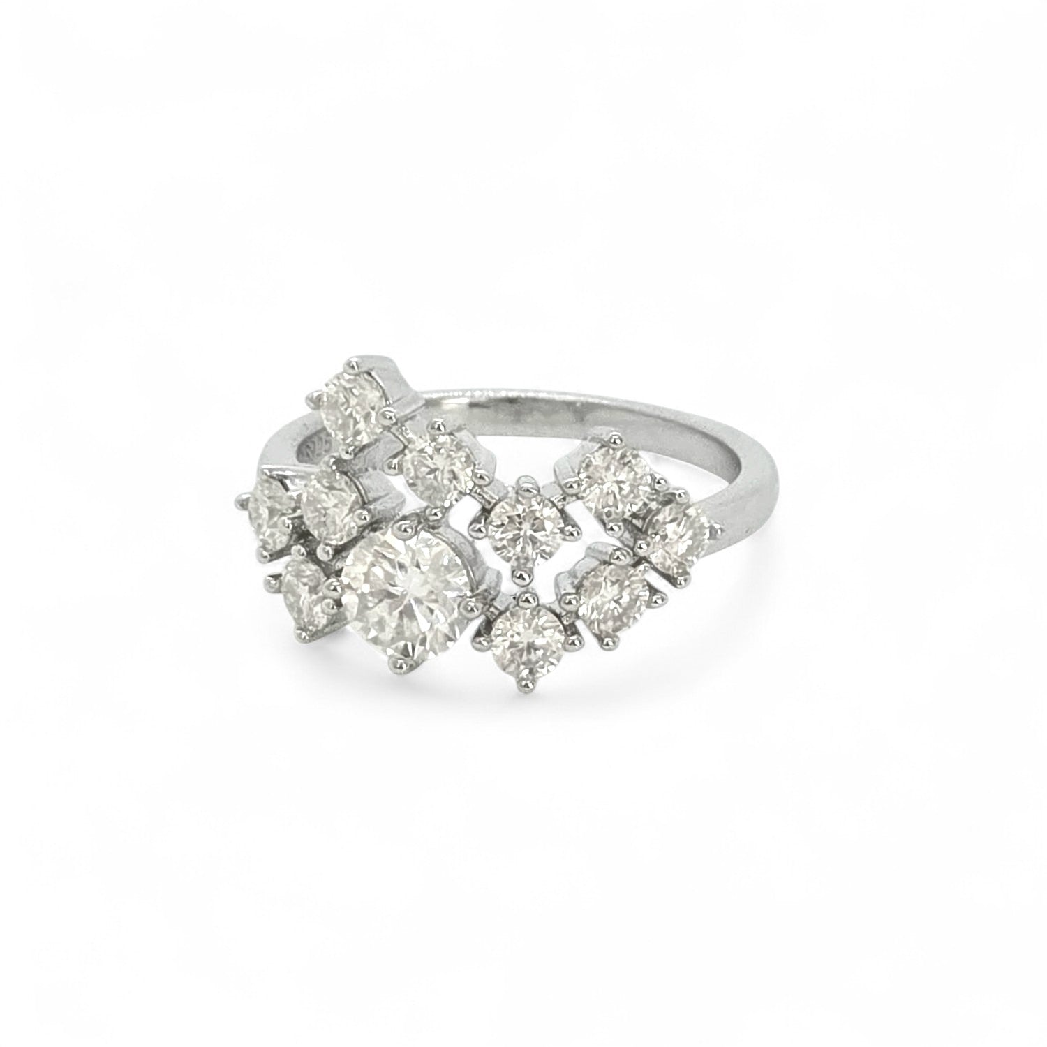 Moissanite-stars-ring-Constellation-round-diamond-moissanire-white-rose-yellow-gold-handmade-jewelry-engagement-ring