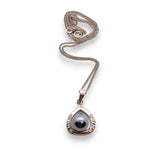 Load image into Gallery viewer, Tahitian pearl silver pendant necklace
