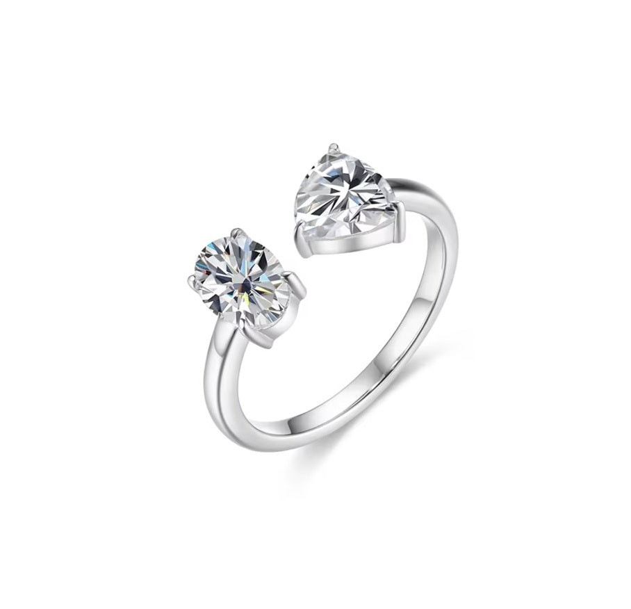 Toi-et-moi-silver-moissanite-ring-engagement-wedding 7