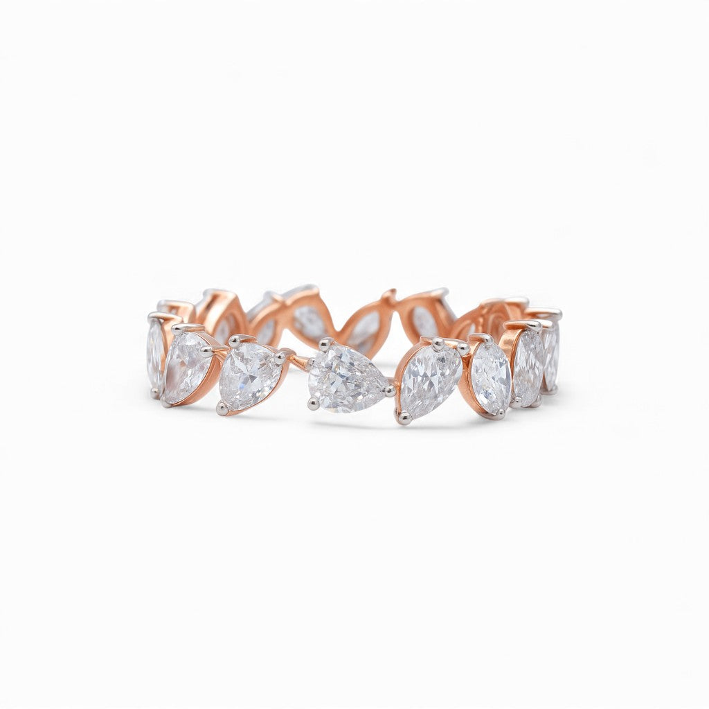 Elara - Pear-Cut Diamond Band
