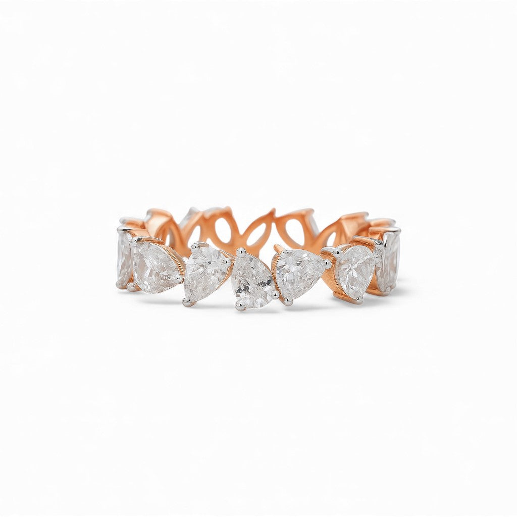 Elara - Pear-Cut Diamond Band