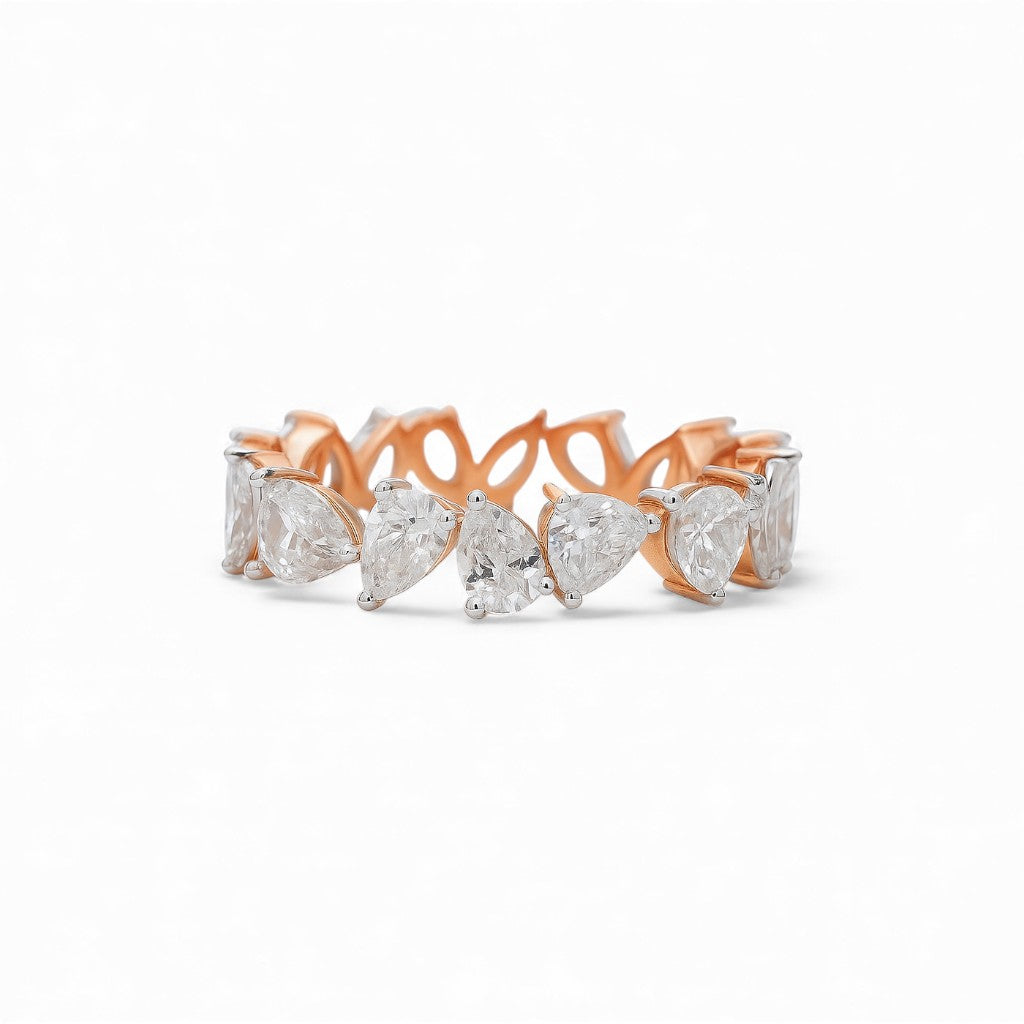 Elara - Pear-Cut Diamond Band