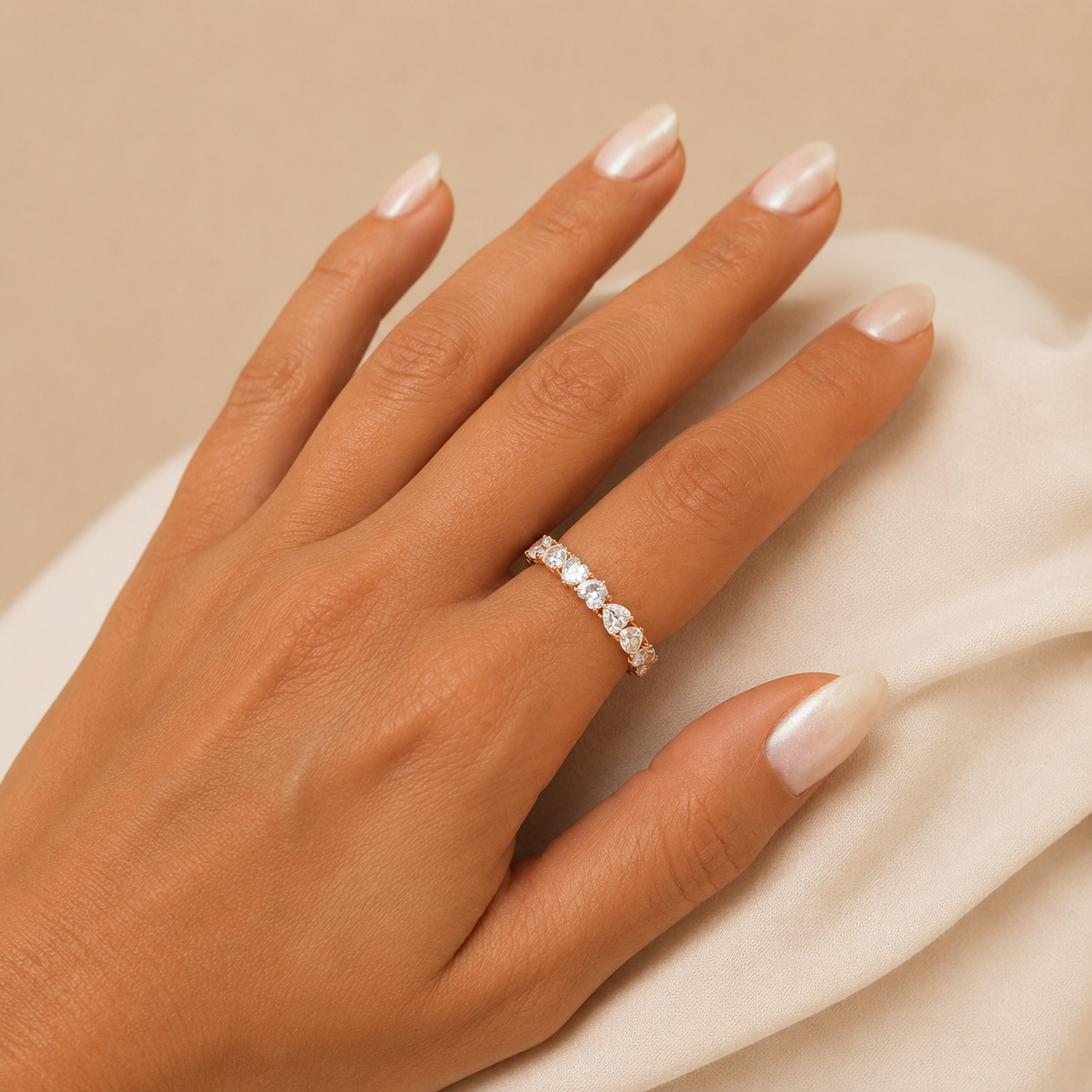 heart-lab-grown-diamond-full-eternity-ring-14k-yellow-gold-3-45ct-forever