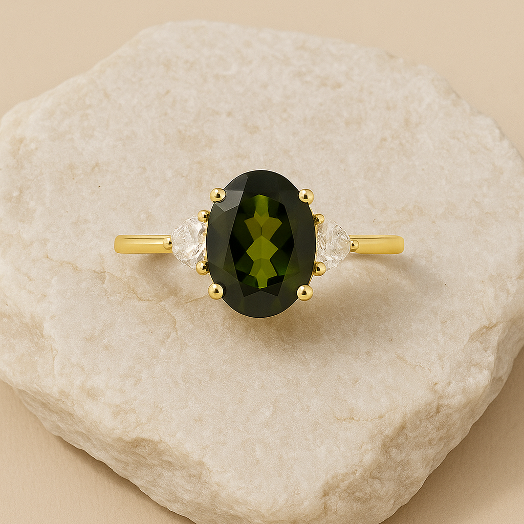 maeve-green-tourmaline-diamond-trio-ring-yellow-gold-engagement-jewelry-1