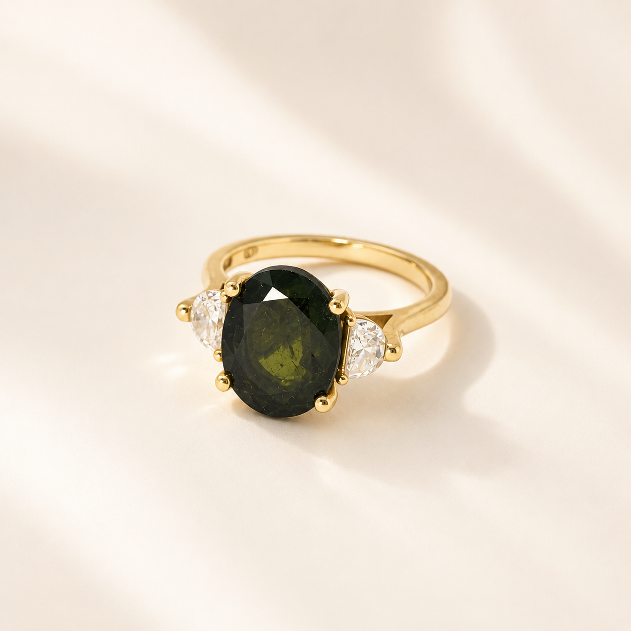 maeve-green-tourmaline-diamond-trio-ring-yellow-gold-engagement-jewelry-1