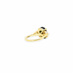 Charger l&#39;image dans la galerie, maeve-green-tourmaline-diamond-trio-ring-yellow-gold-engagement-jewelry_1
