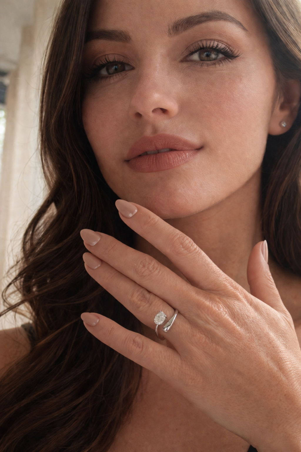 Nova – Bague Moissanite Ovale Ajustable