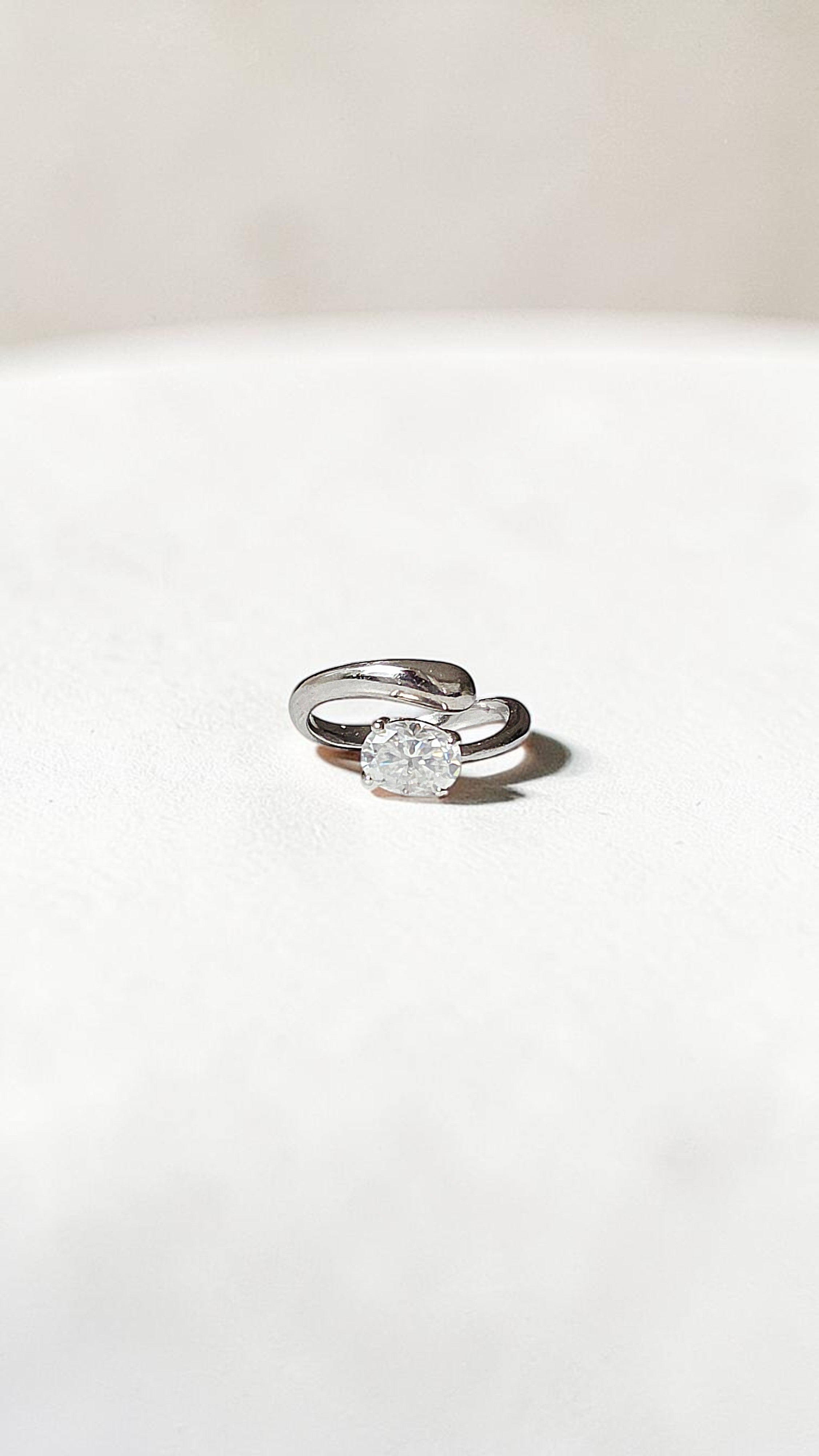 Nova – Bague Moissanite Ovale Ajustable
