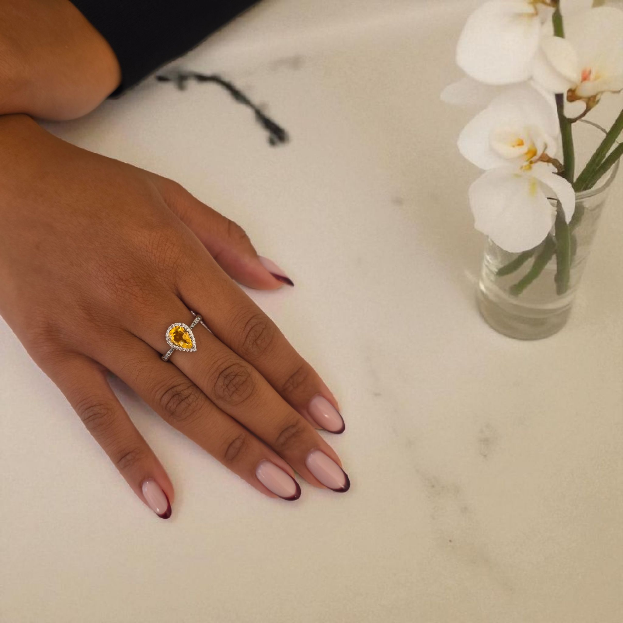 pear-citrine-halo-ring-sterling-silver-luminous-joy-abundance-eterling