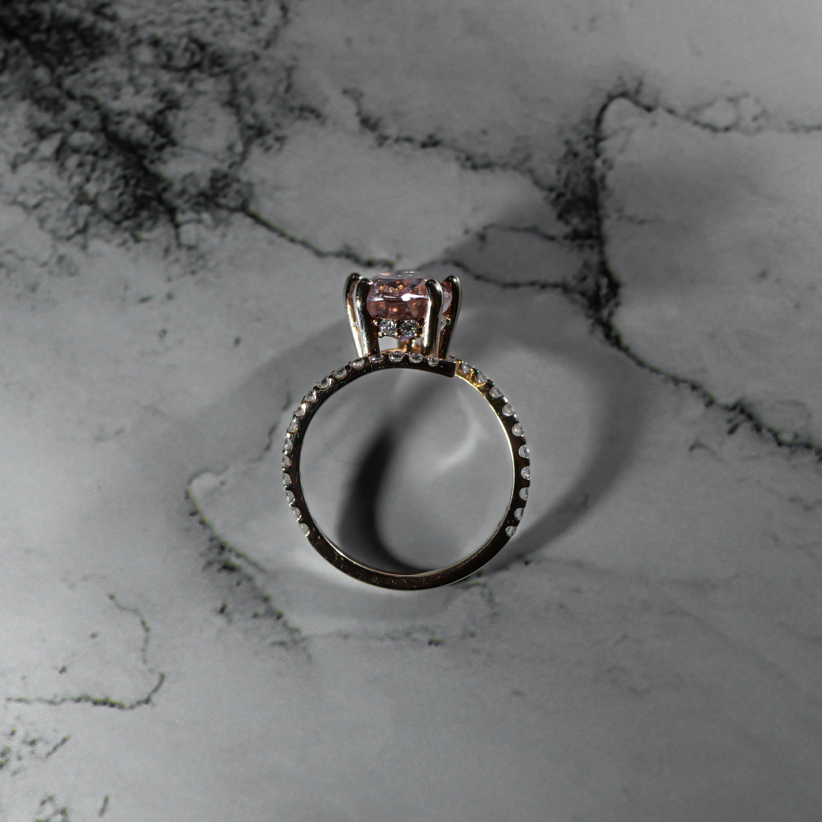 pear-shaped-rose-gold-Morganite-moissanite-halo-coctail-statement-ring-unique-bespoke-handmade-2_1
