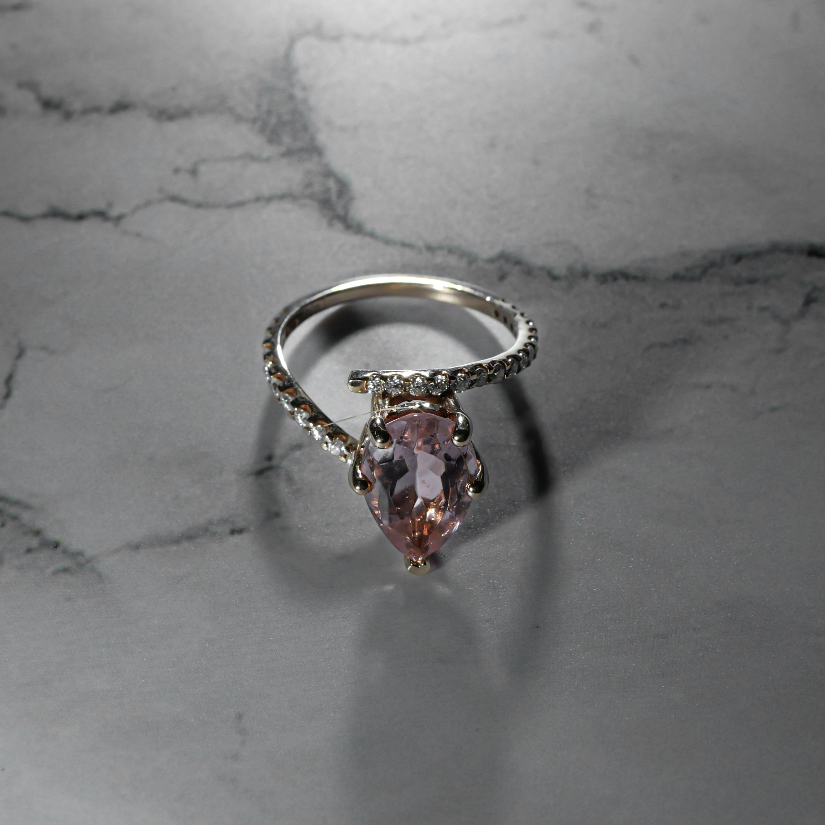 pear-shaped-rose-gold-Morganite-moissanite-halo-coctail-statement-ring-unique-bespoke-handmade-2_1