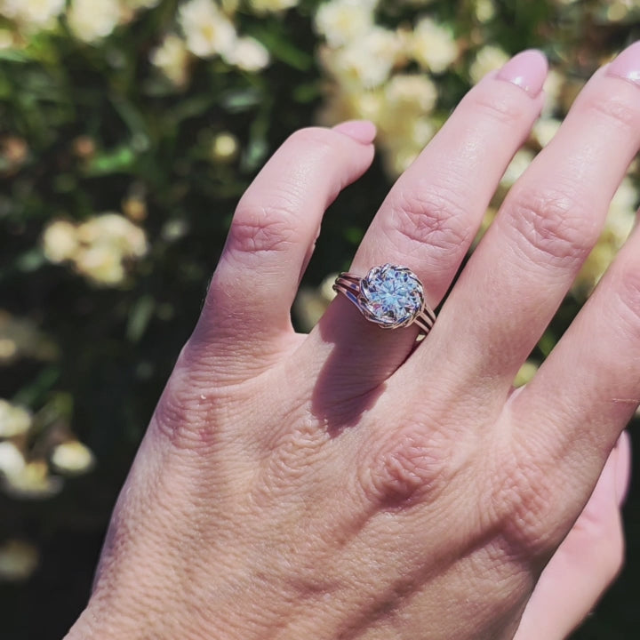 925-sterling-silver-moissanite-3ct-engagement-coctail-ring-rond-handmade (8)