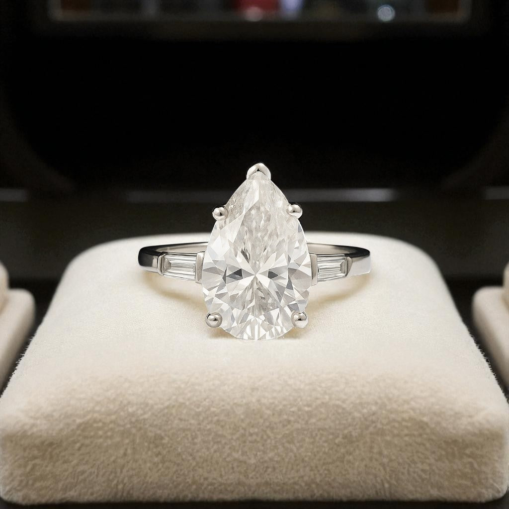 princess-moissanite-ring-5ct-pear-silver-925-eterling