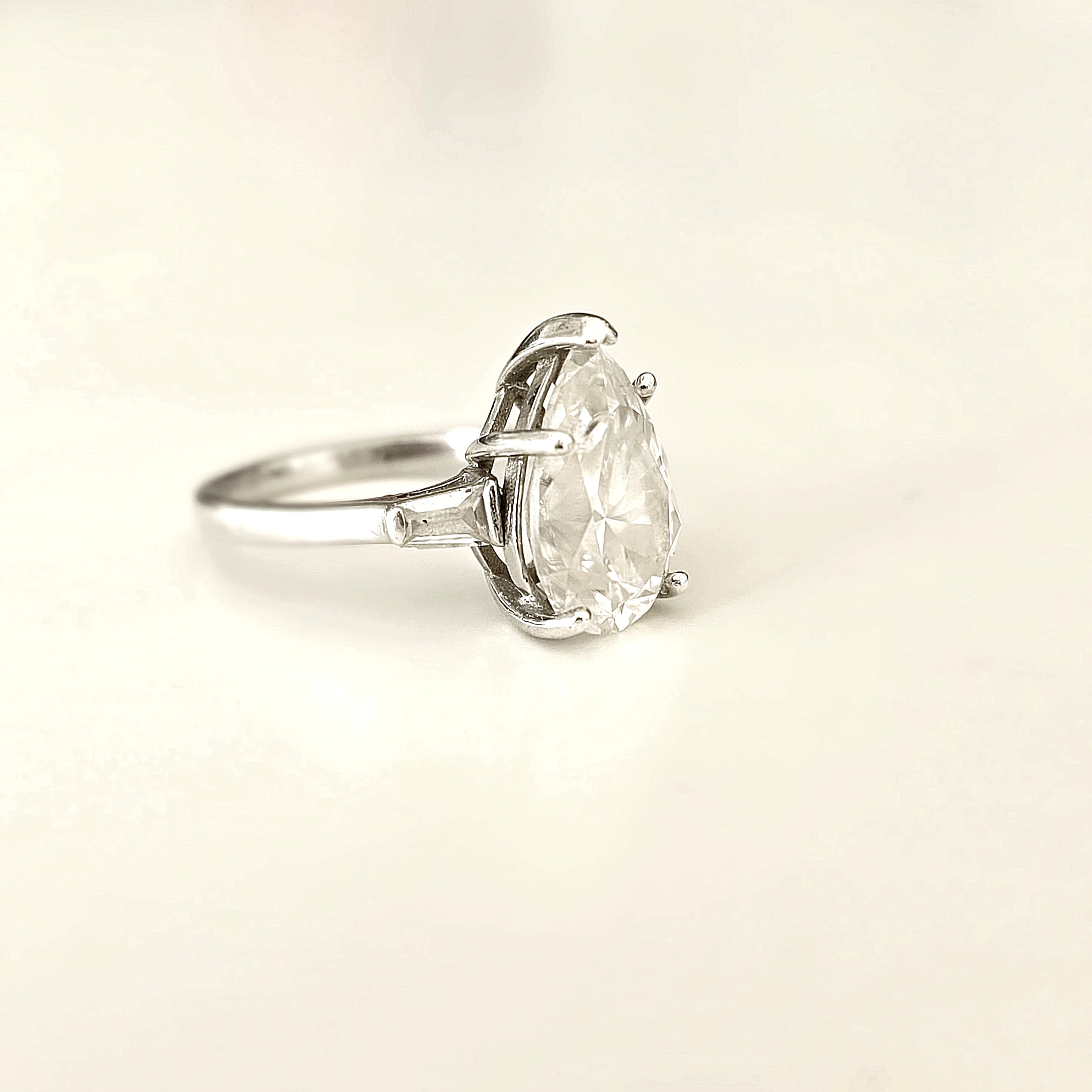 princess-moissanite-ring-5ct-pear-silver-925-eterling
