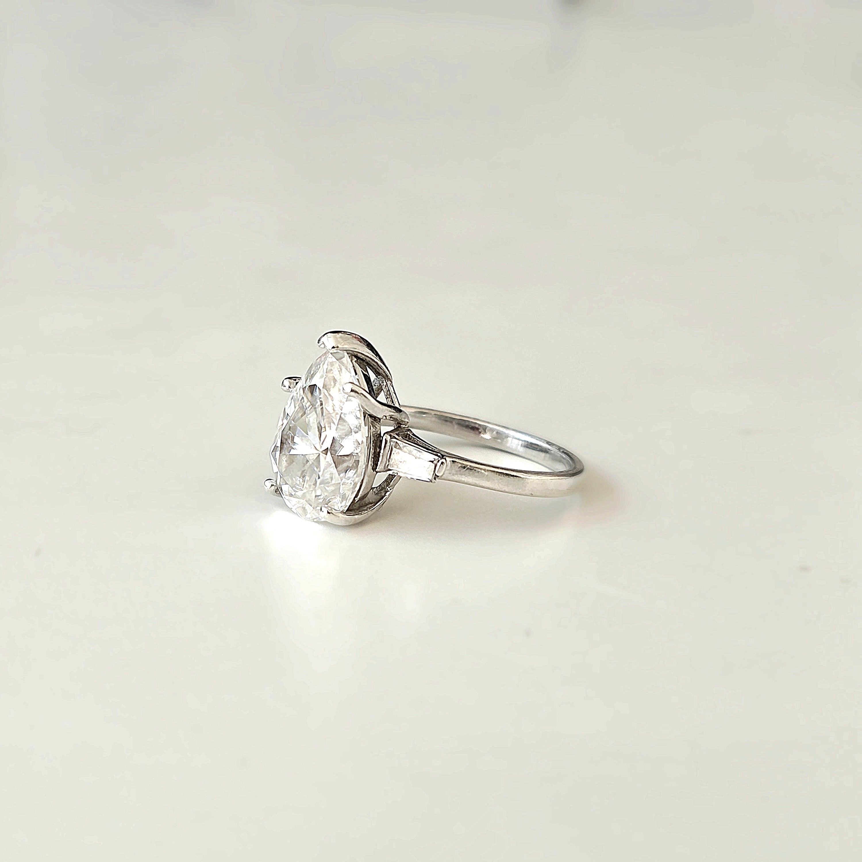 princess-moissanite-ring-5ct-pear-silver-925-eterling