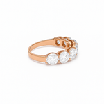 Load image into Gallery viewer, rose-gold-diamond-half-eternity-wedding-engagement-ring-7-round-stones-women-luxury-jewelry_3
