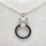 Load image into Gallery viewer, silver-panther-necklace2
