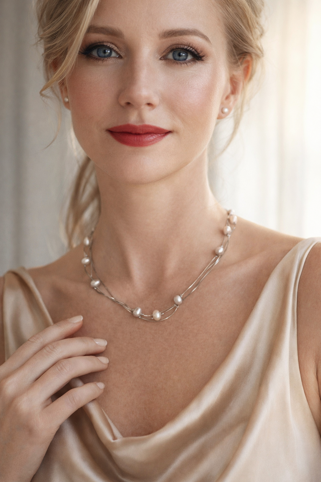 silver-pearl-multi-strand-necklace-eterling (1)