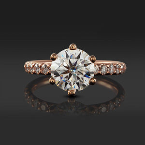 Classic-6-prong-setting-handmade-round-Moissanite-diamond-solitaire-gold-engagement-ring-with-diamond-side-stones-tall-setting-luxury (5)