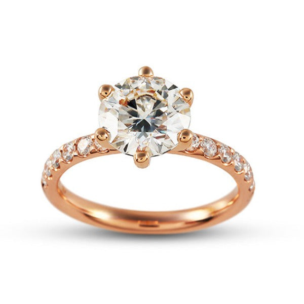 Classic-6-prong-setting-handmade-round-Moissanite-diamond-solitaire-gold-engagement-ring-with-diamond-side-stones-tall-setting-luxury (5)