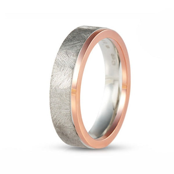 White-rose-gold-two-toned-brushed-polished-modern-man-ring-wedding-band-bespoke-customized-ring-gift-for-him (3)