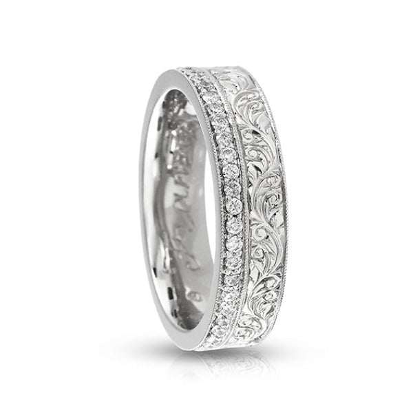 Full Eternity Titanium Engagement Ring | Titanium Rings