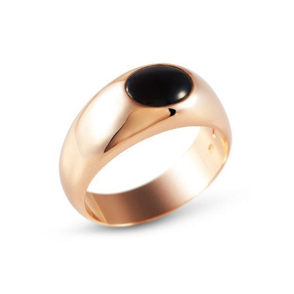 Antique Men's / Unisex 18K Gold Carved Lab Sapphire Signet Ring 8.6 Grams