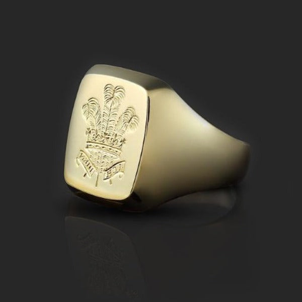 14ct Gold Signet Ring By Tiffany With Crest Intaglio (806K) | The Antique  Jewellery Company